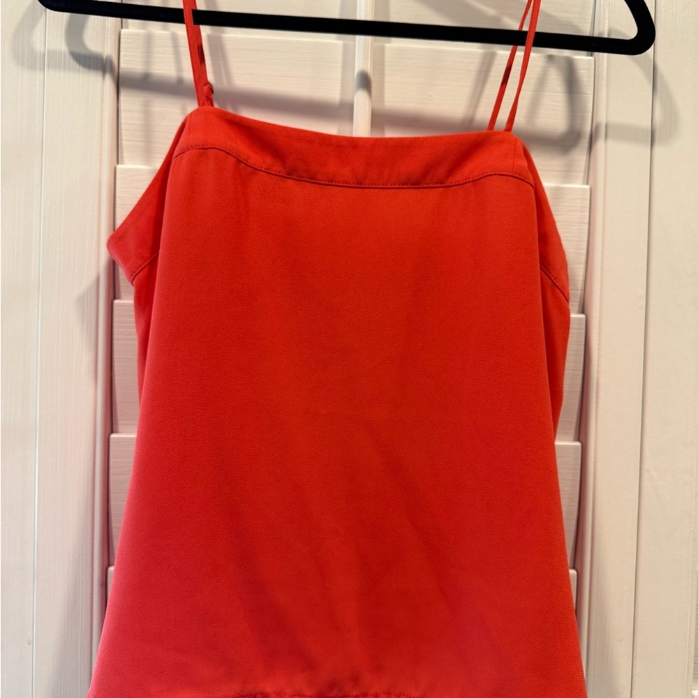 Orange Red Spaghetti Strap Top